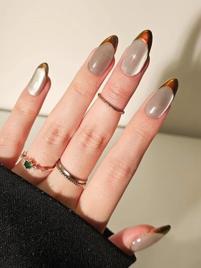 unghie cromate autunno